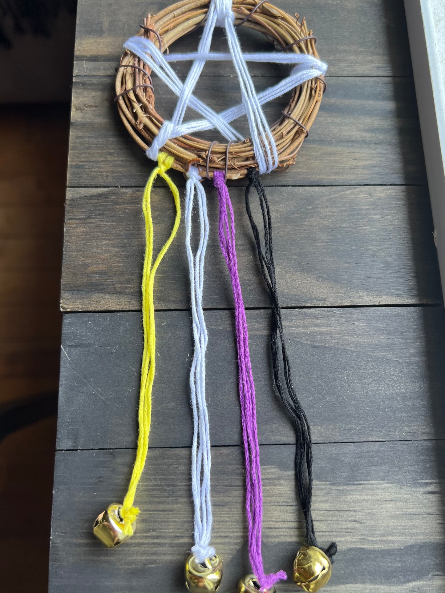 Nonbinary Pride flag witch bells