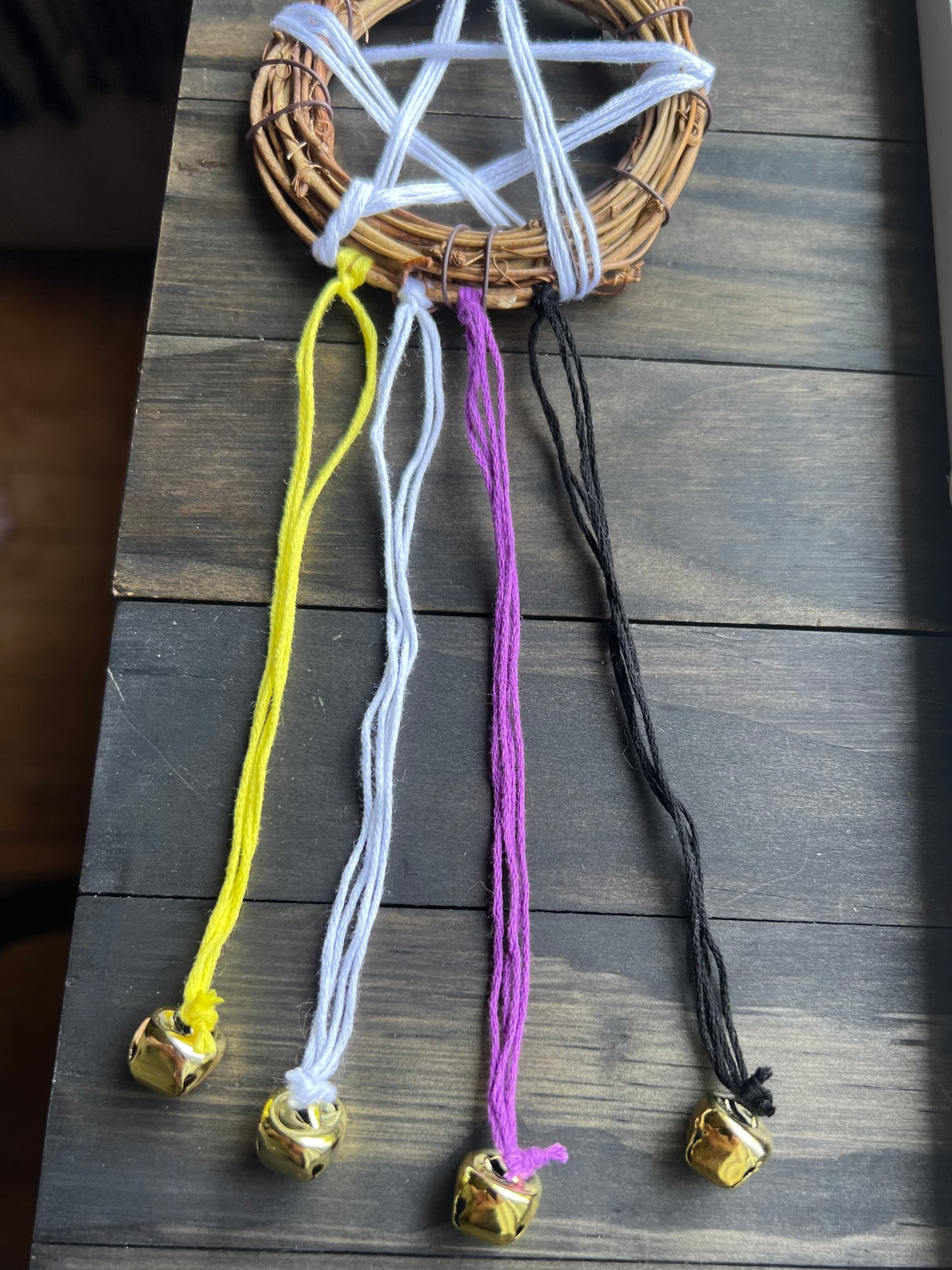 Nonbinary Pride flag witch bells