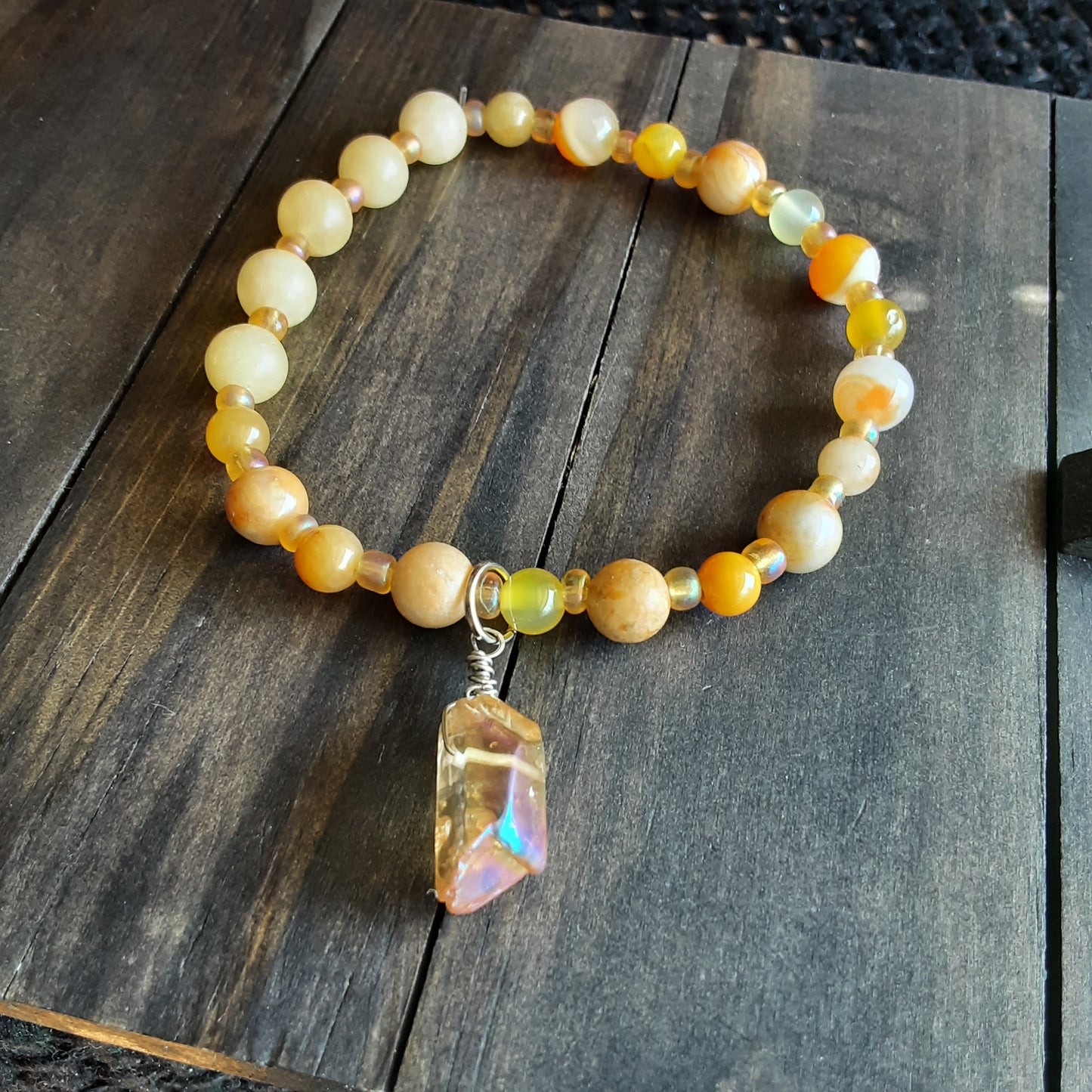 Orange and yellow bracelet