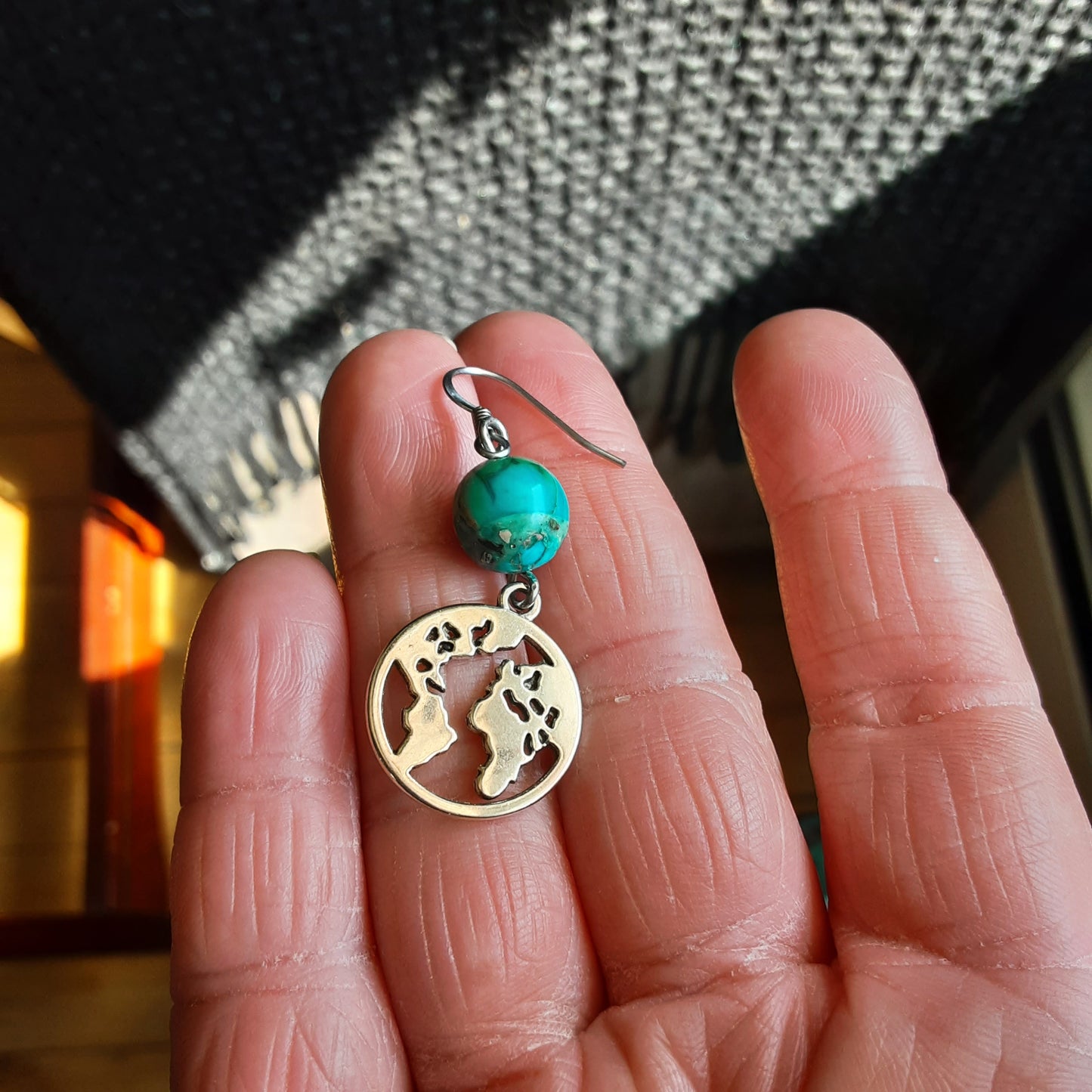 Earth earrings with Jasper, please read