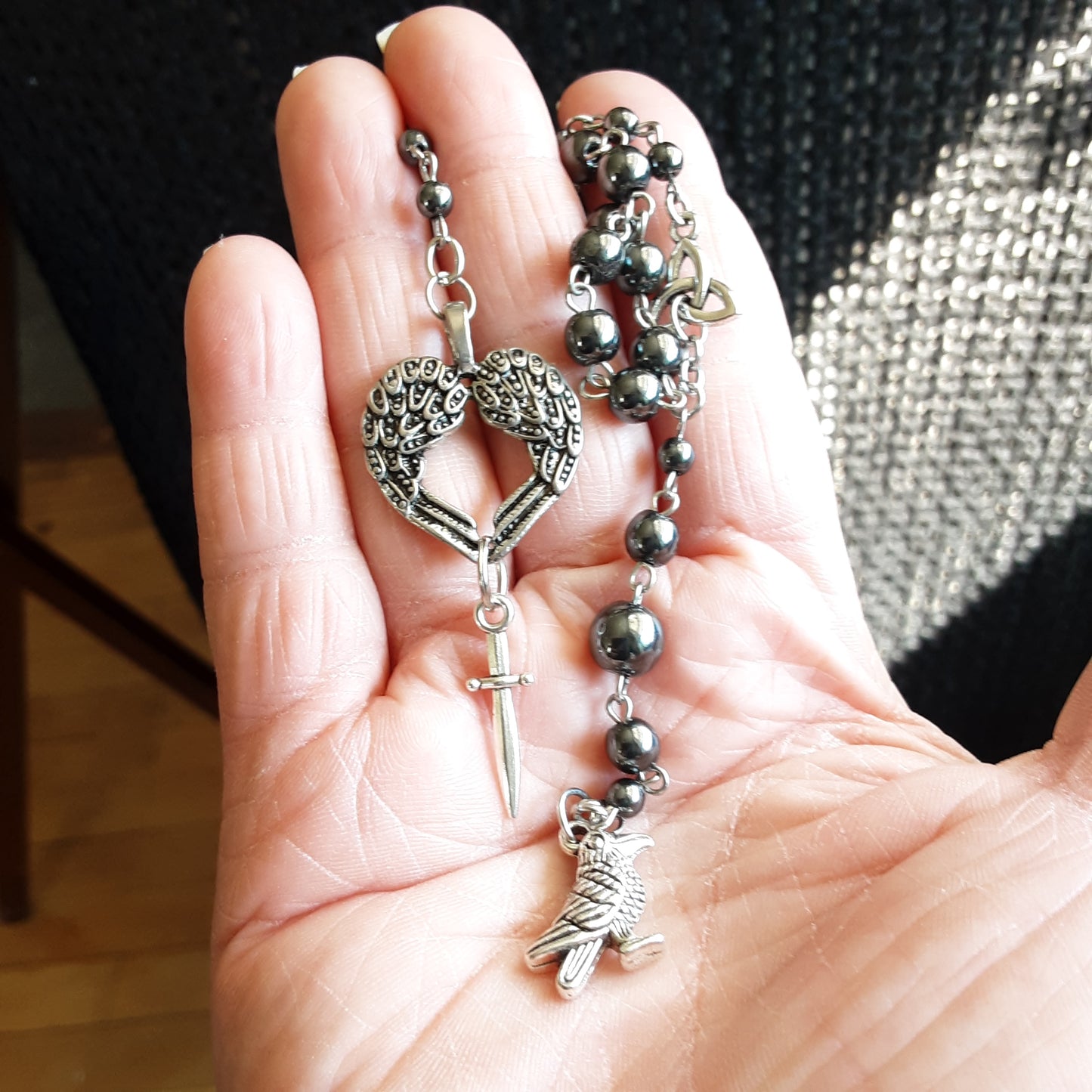 The Morrigan prayer beads