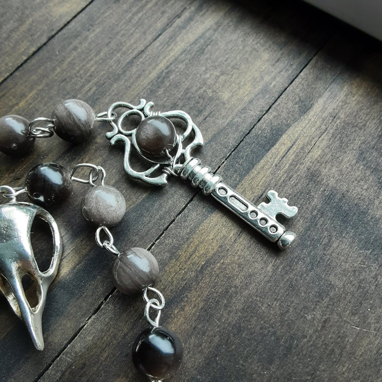 Hallowed Shadows -Dark Goddess prayer beads
