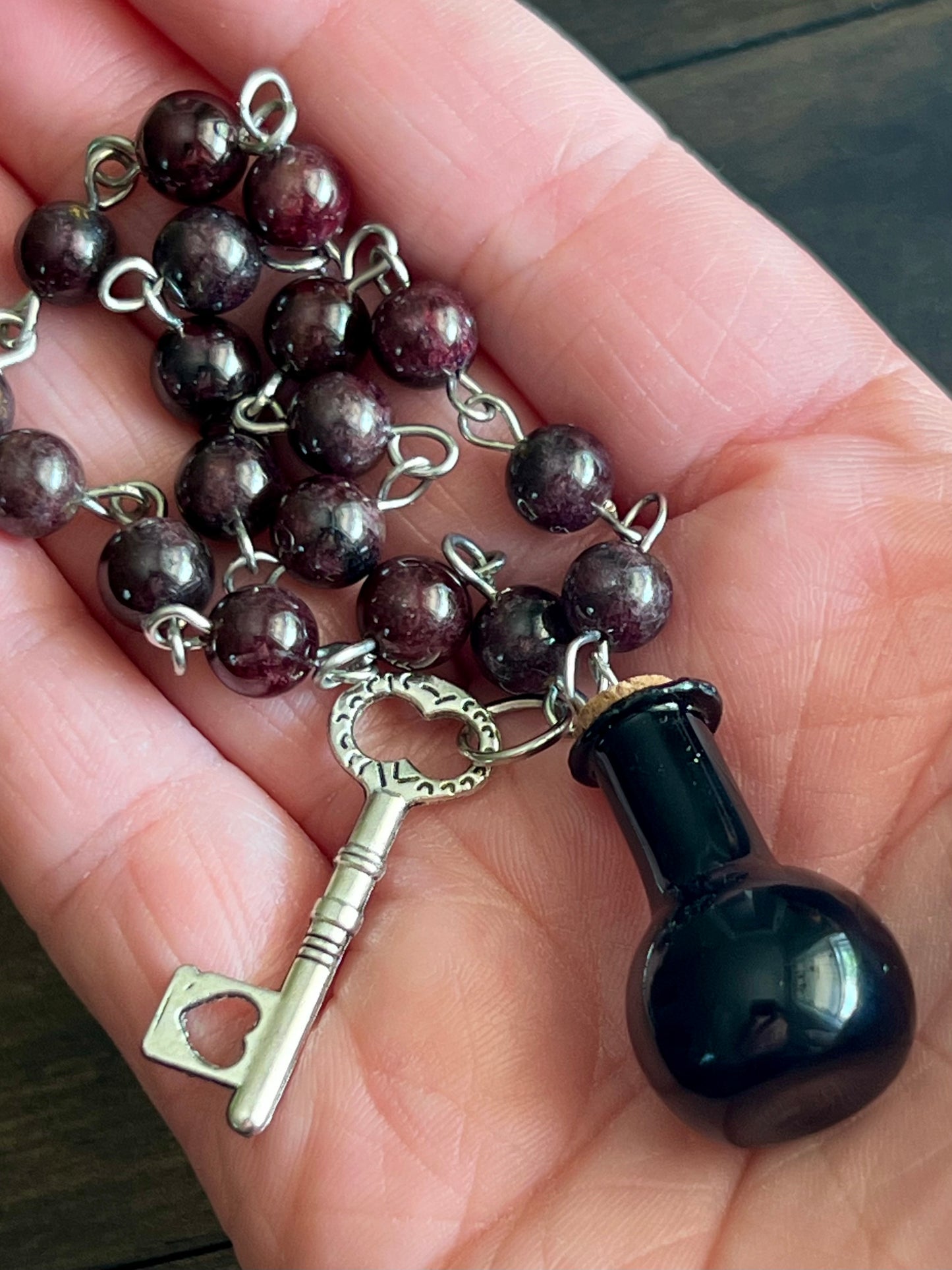 Keeper of Blood + Shadow – Garnet Prayer Beads