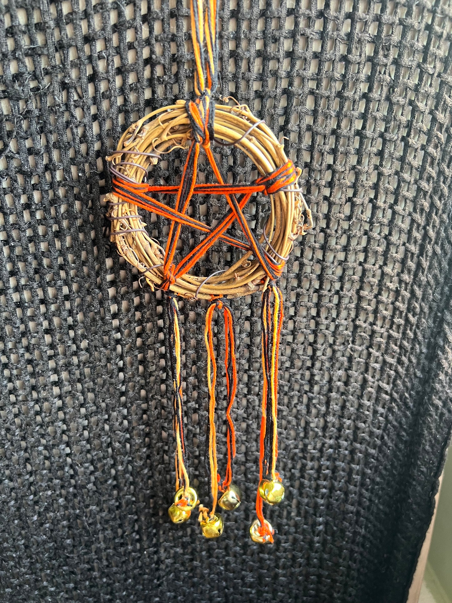 Halloween witch bells with gold bells