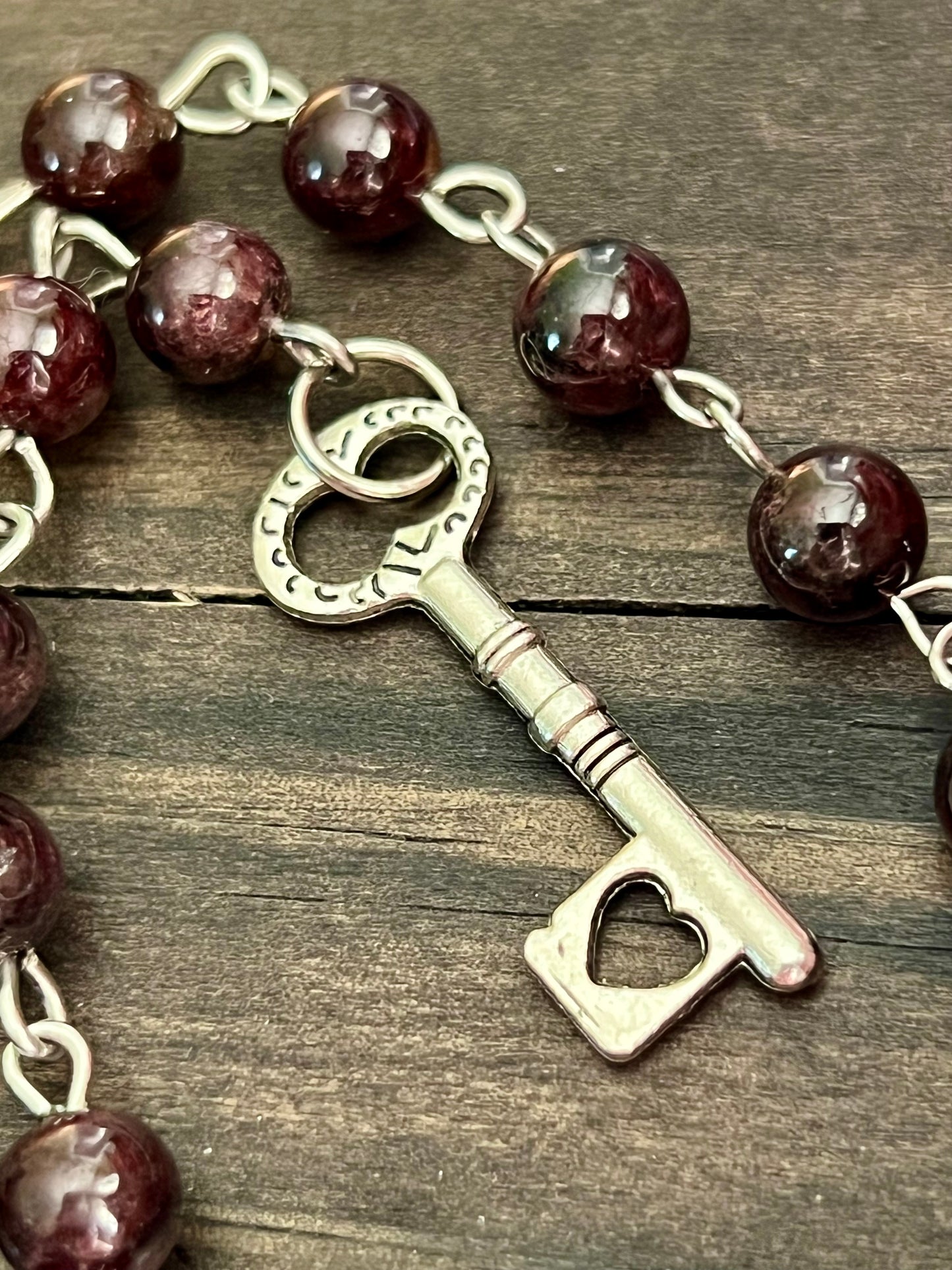 Keeper of Blood + Shadow – Garnet Prayer Beads