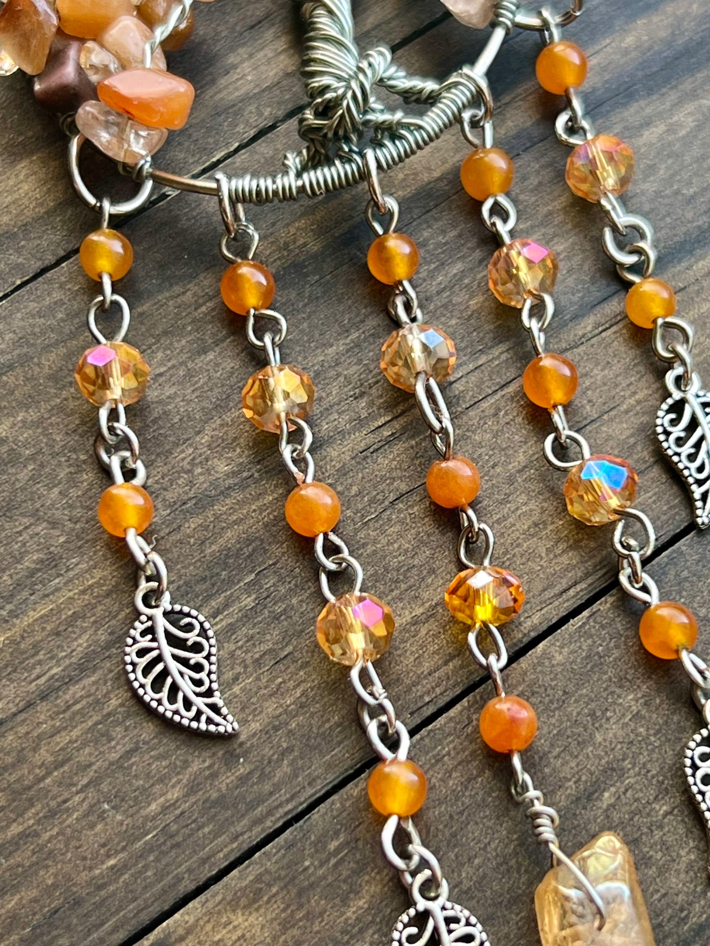 Autumn tree sun catcher