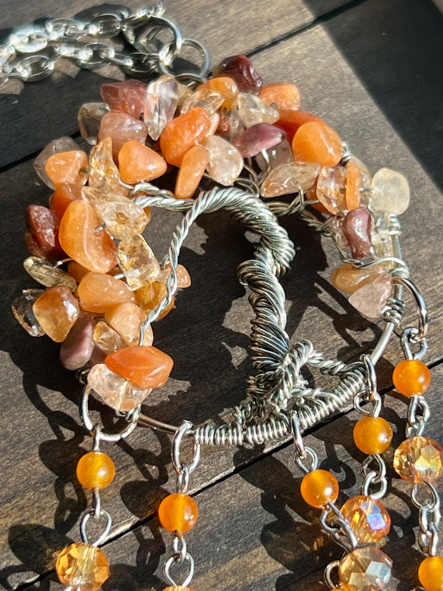 Autumn tree sun catcher