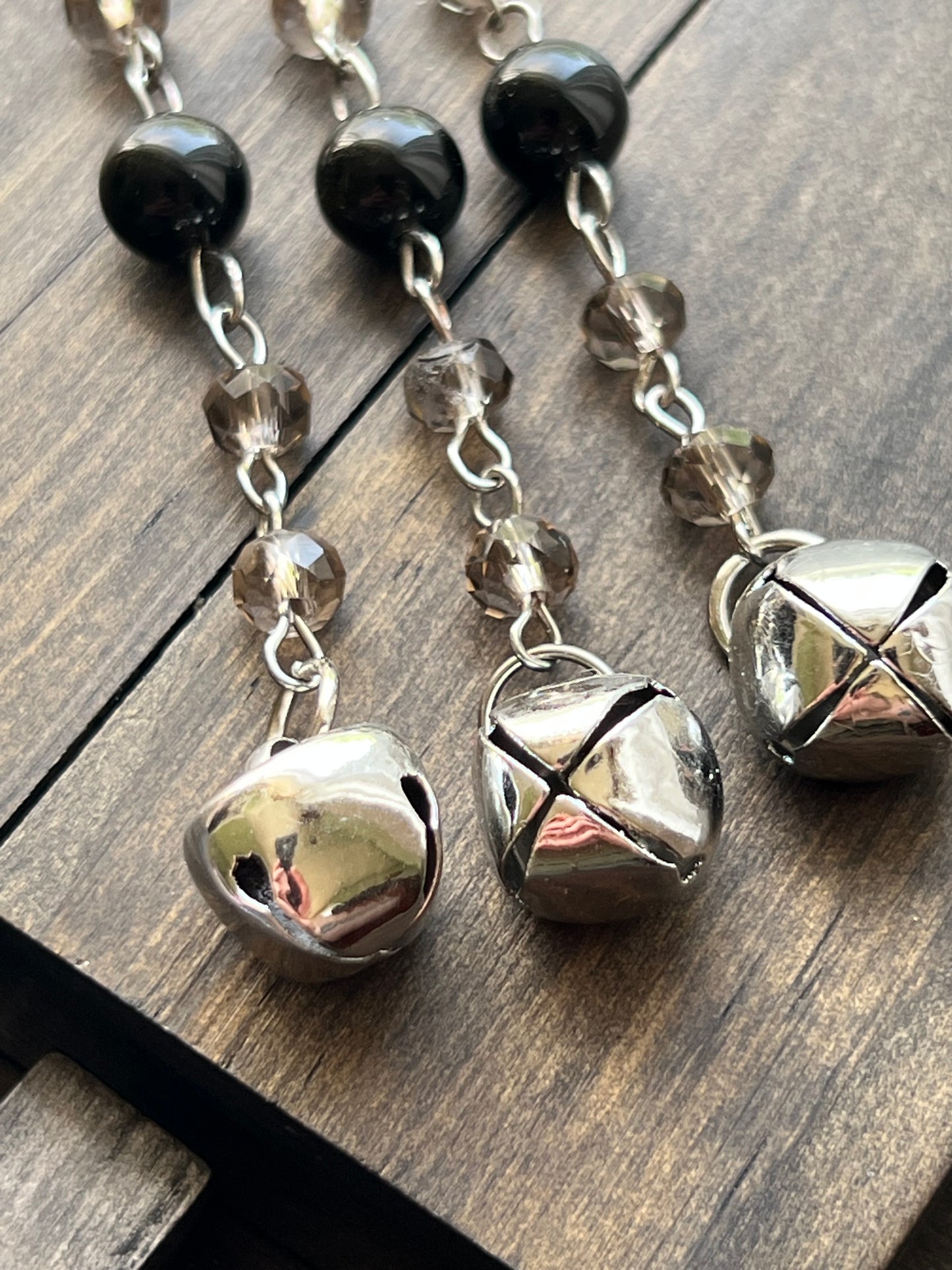 Raven and grey crystal witch bells