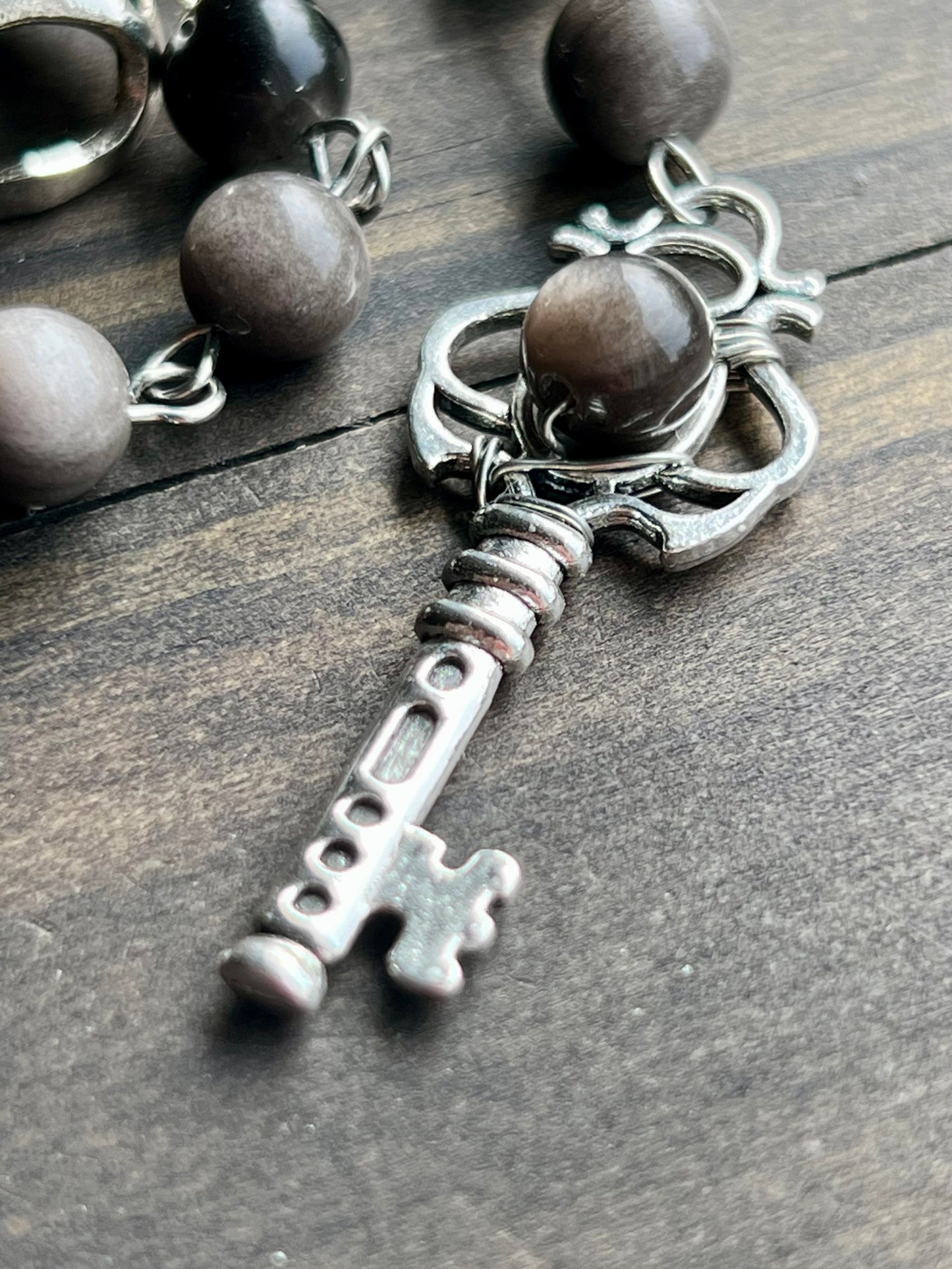 Hallowed Shadows -Dark Goddess prayer beads