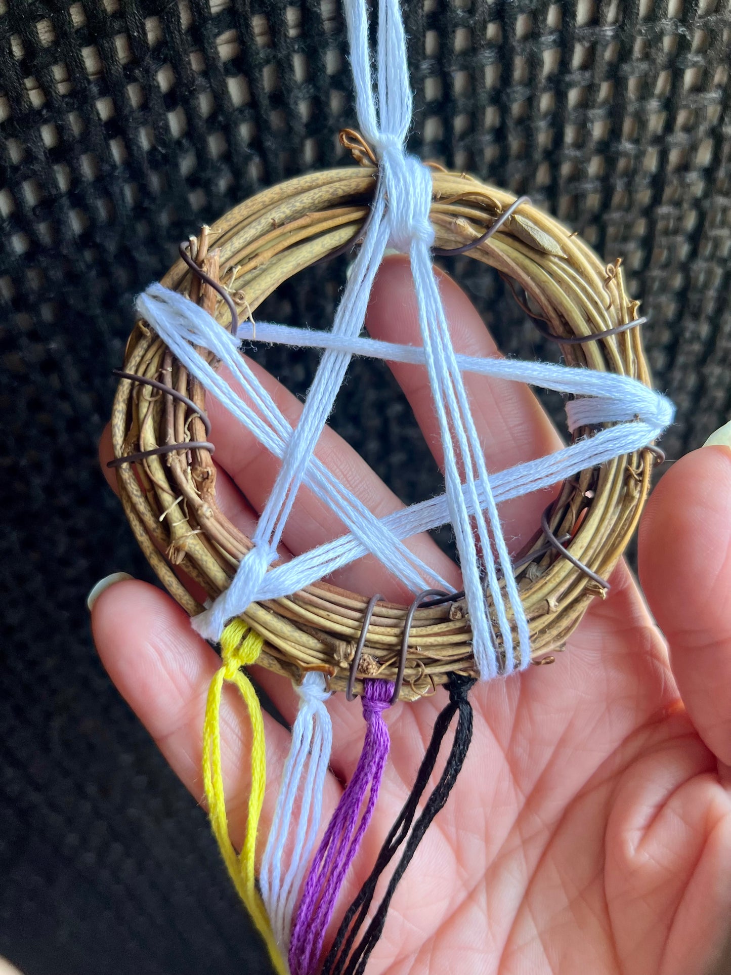 Nonbinary Pride flag witch bells