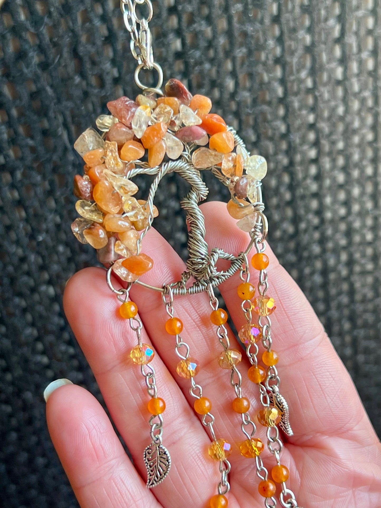 Autumn tree sun catcher