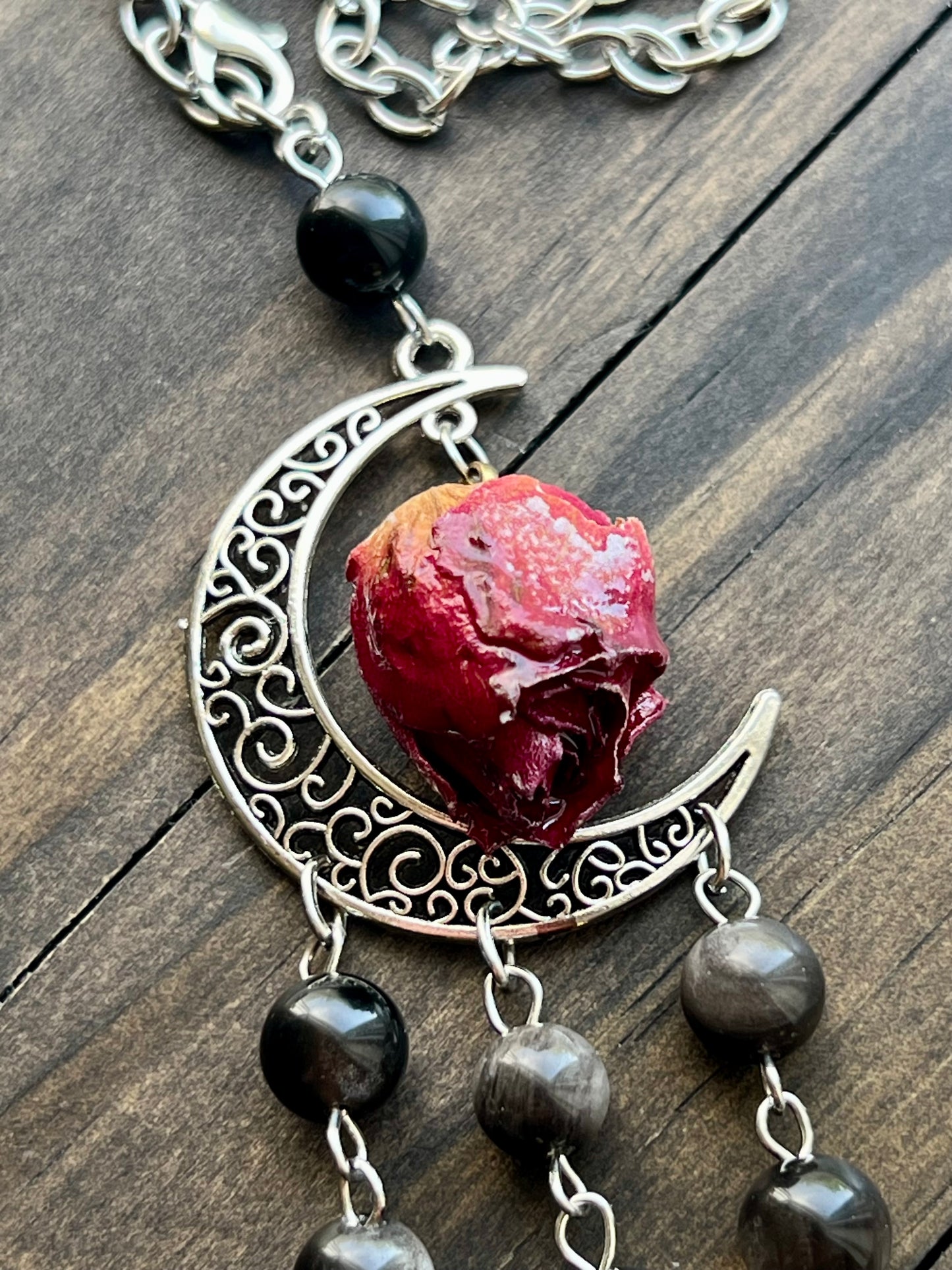 Red rose witch bells, please read