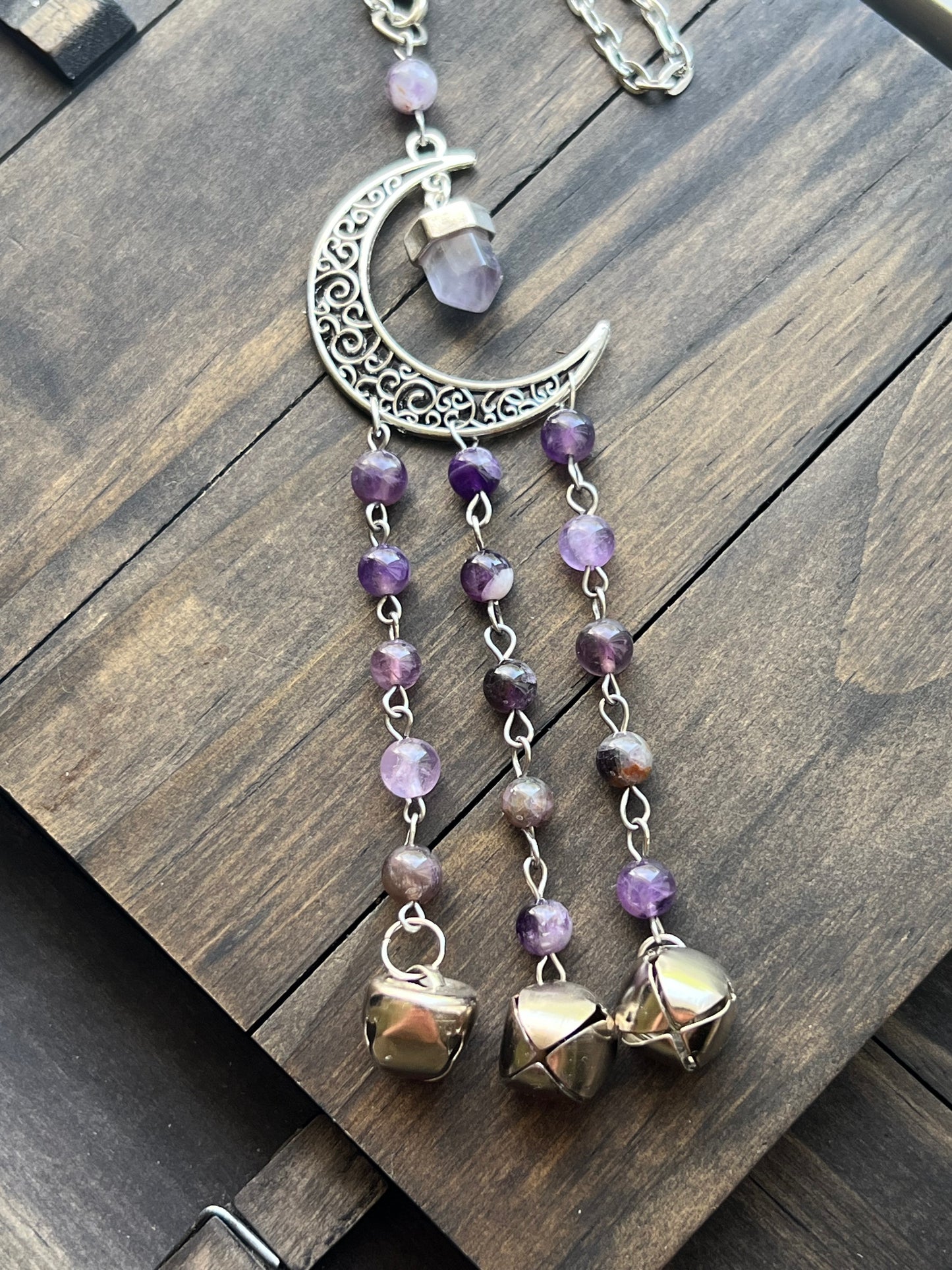 Amethyst point witch bells