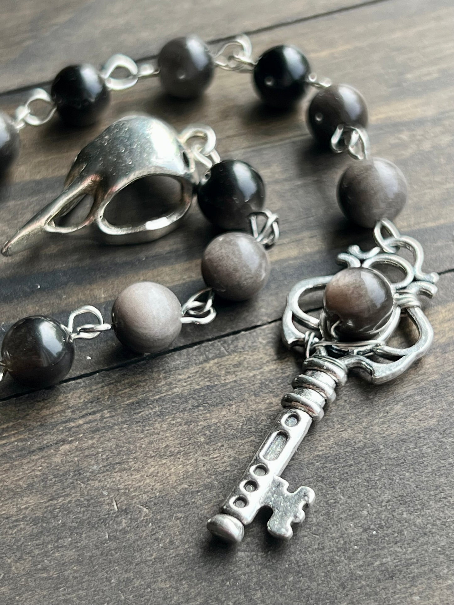Hallowed Shadows -Dark Goddess prayer beads
