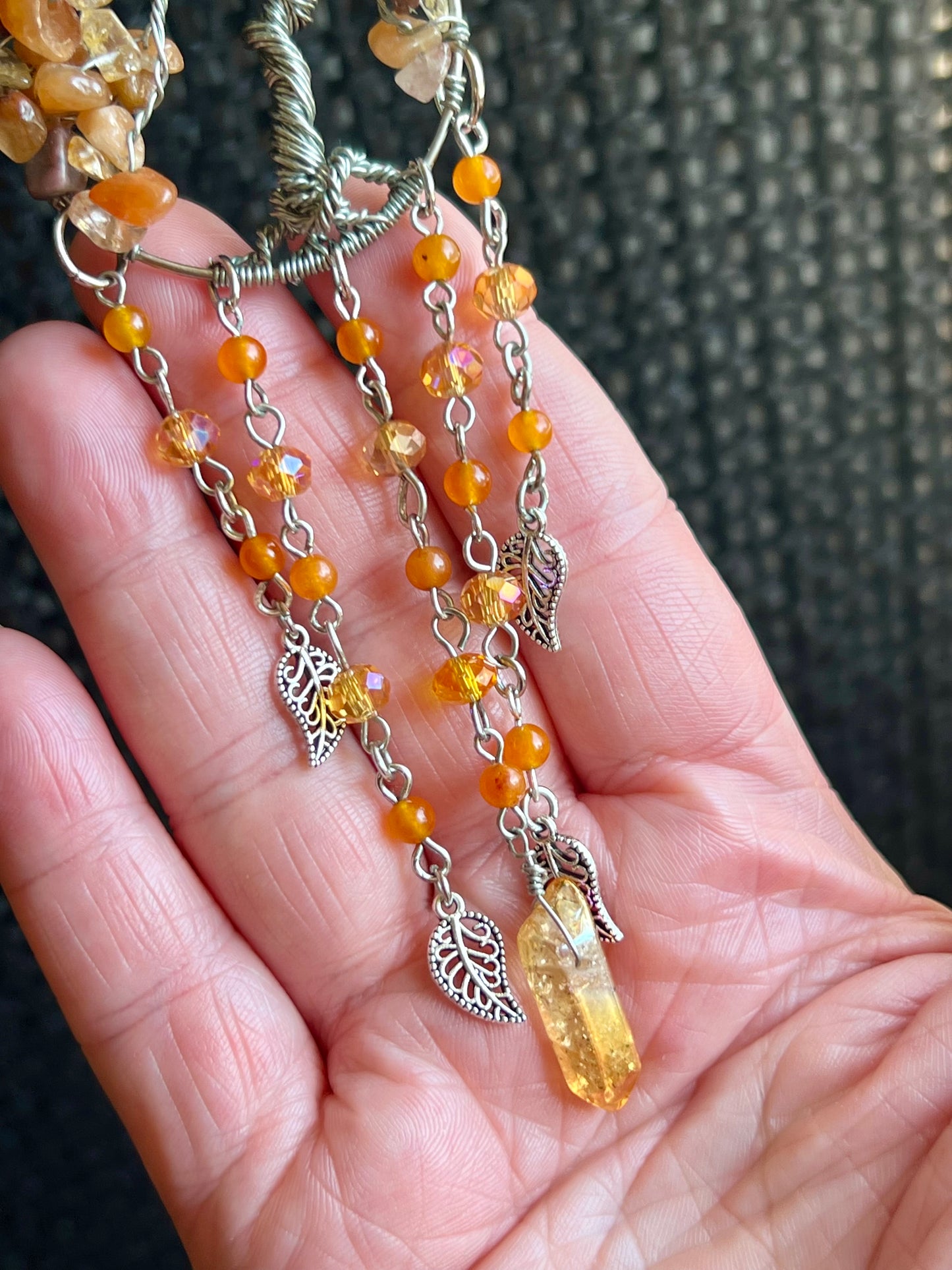 Autumn tree sun catcher