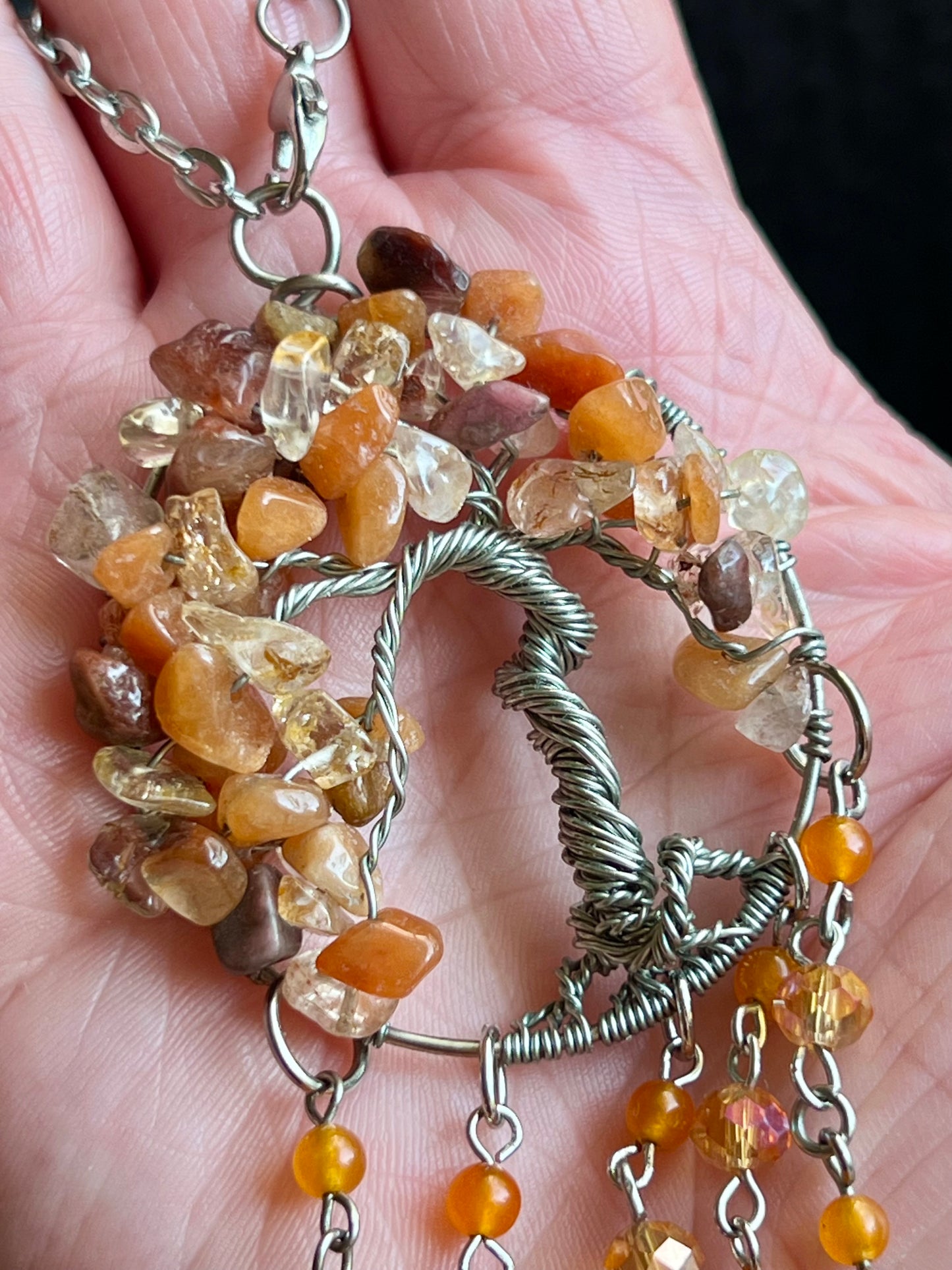 Autumn tree sun catcher