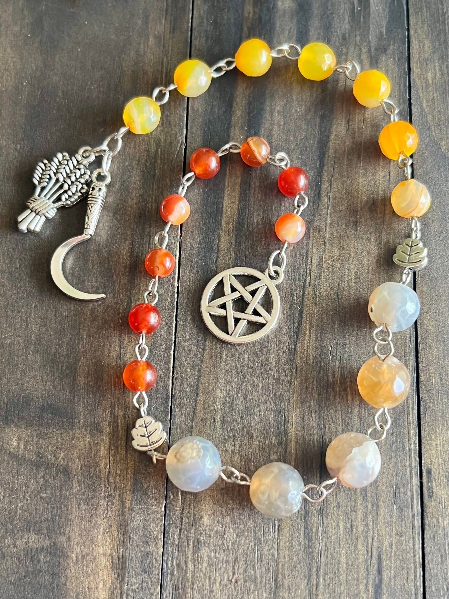 Harvest prayer beads, please read
