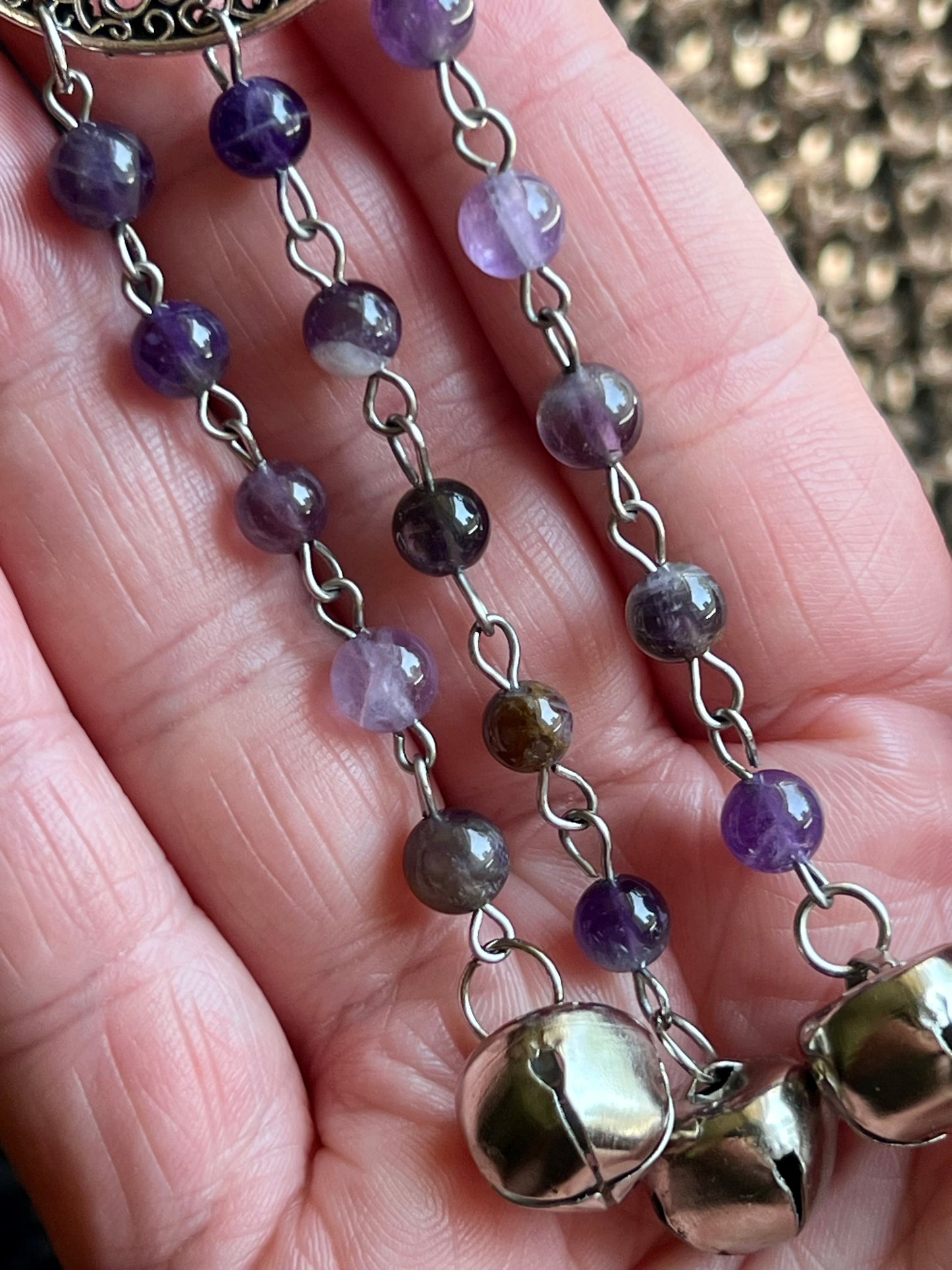 Amethyst point witch bells
