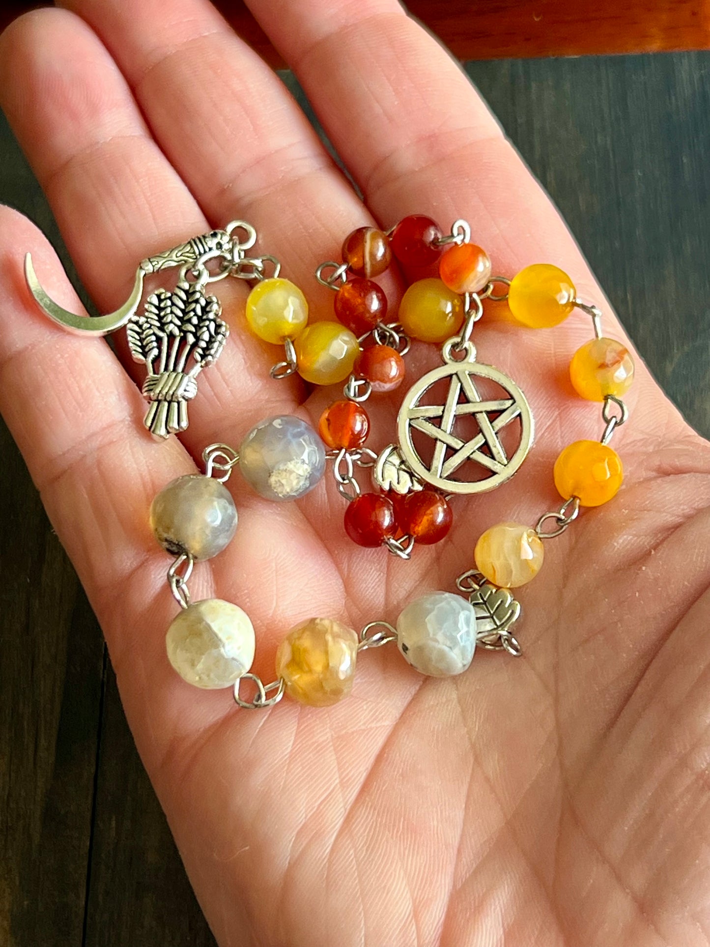 Harvest prayer beads, please read