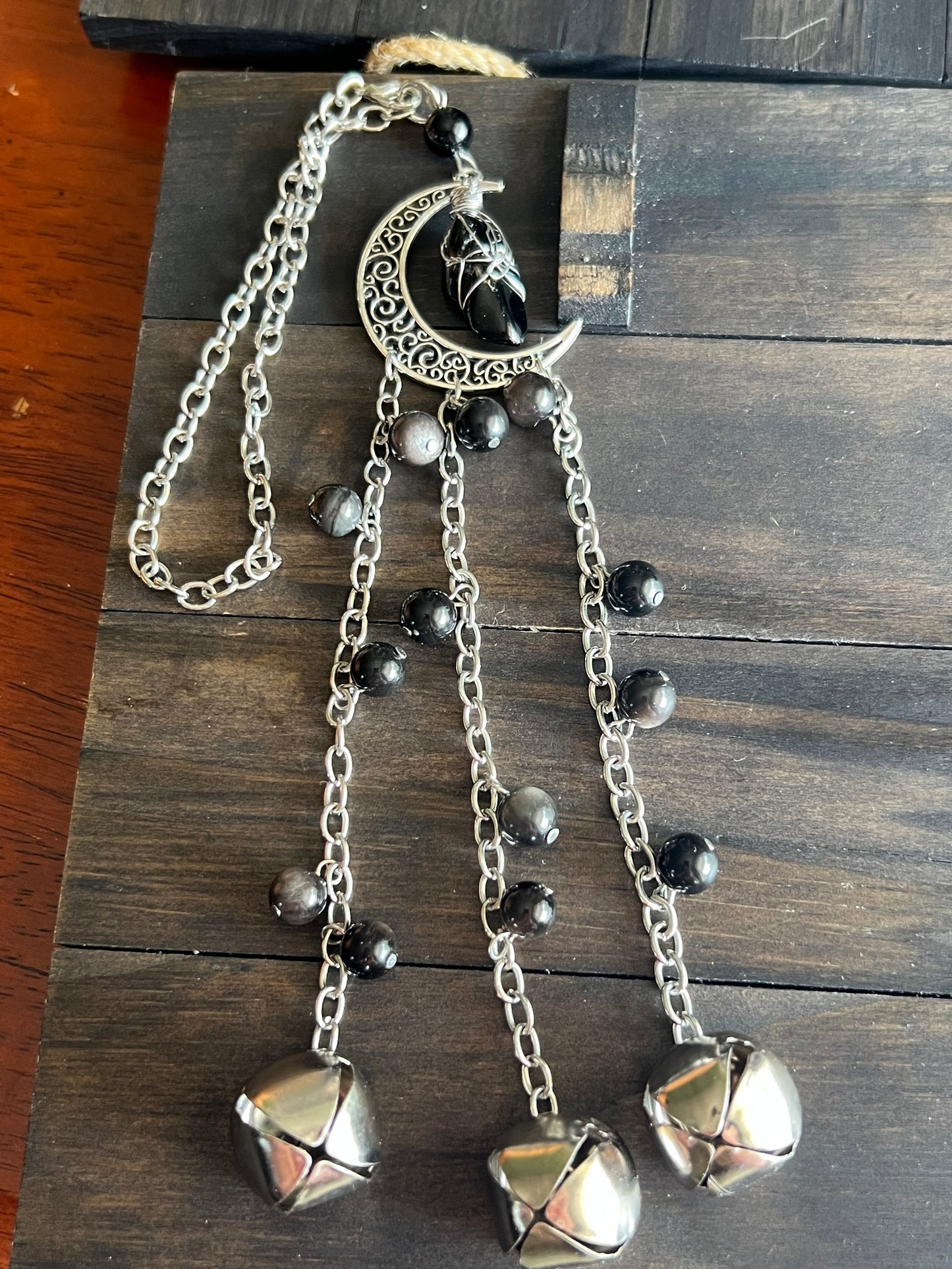 Obsidian moon witch bells