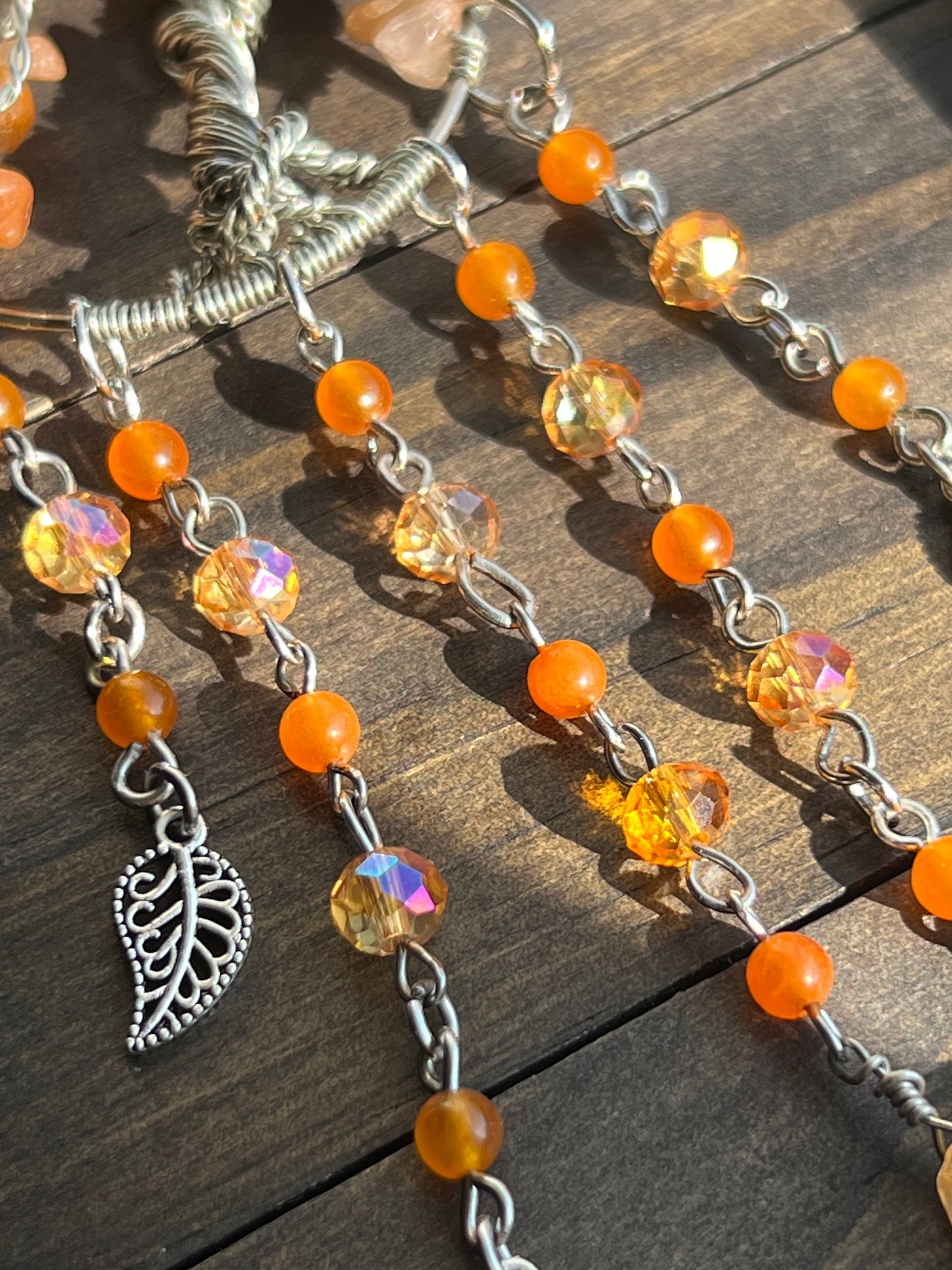 Autumn tree sun catcher