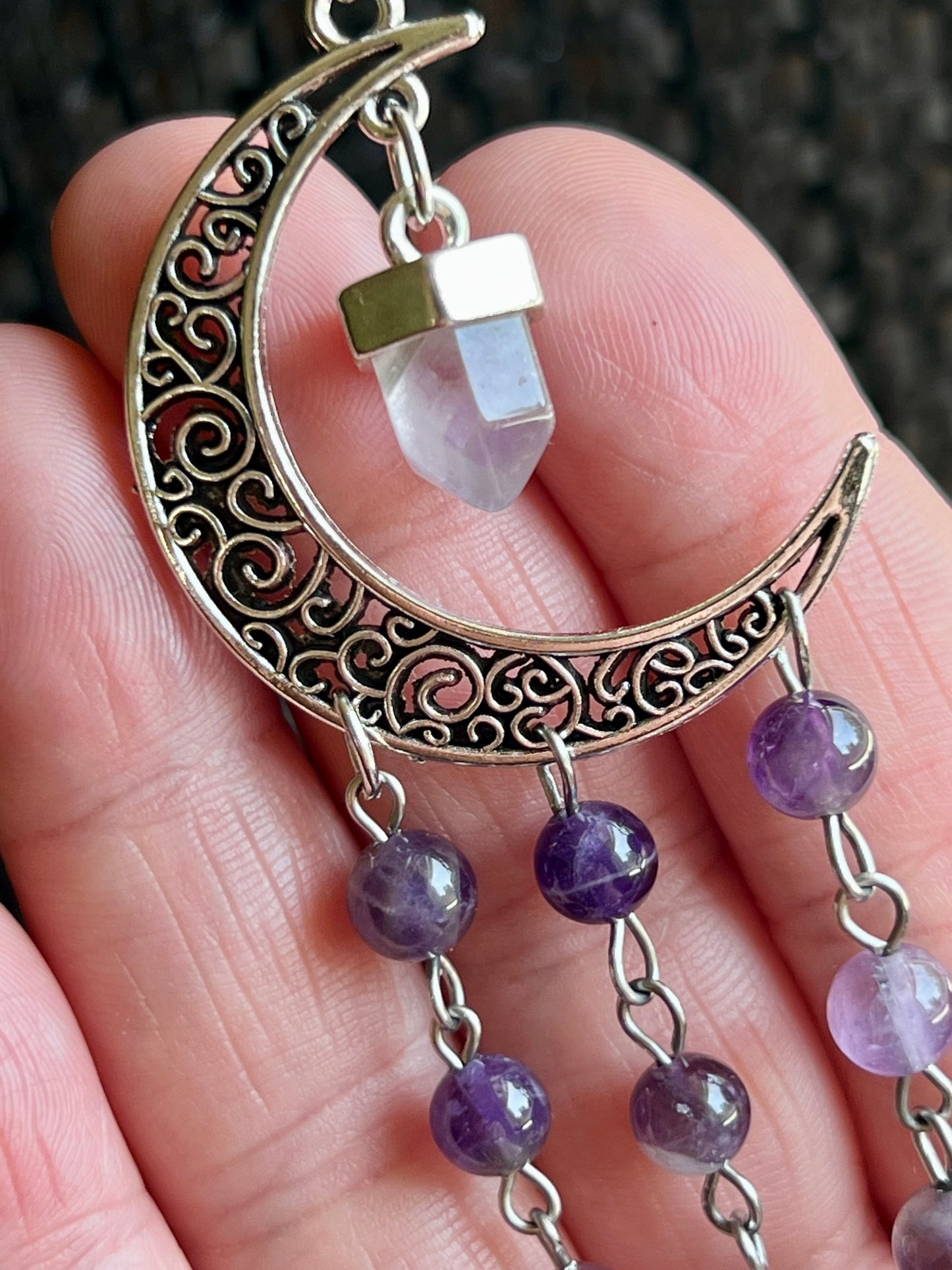 Amethyst point witch bells