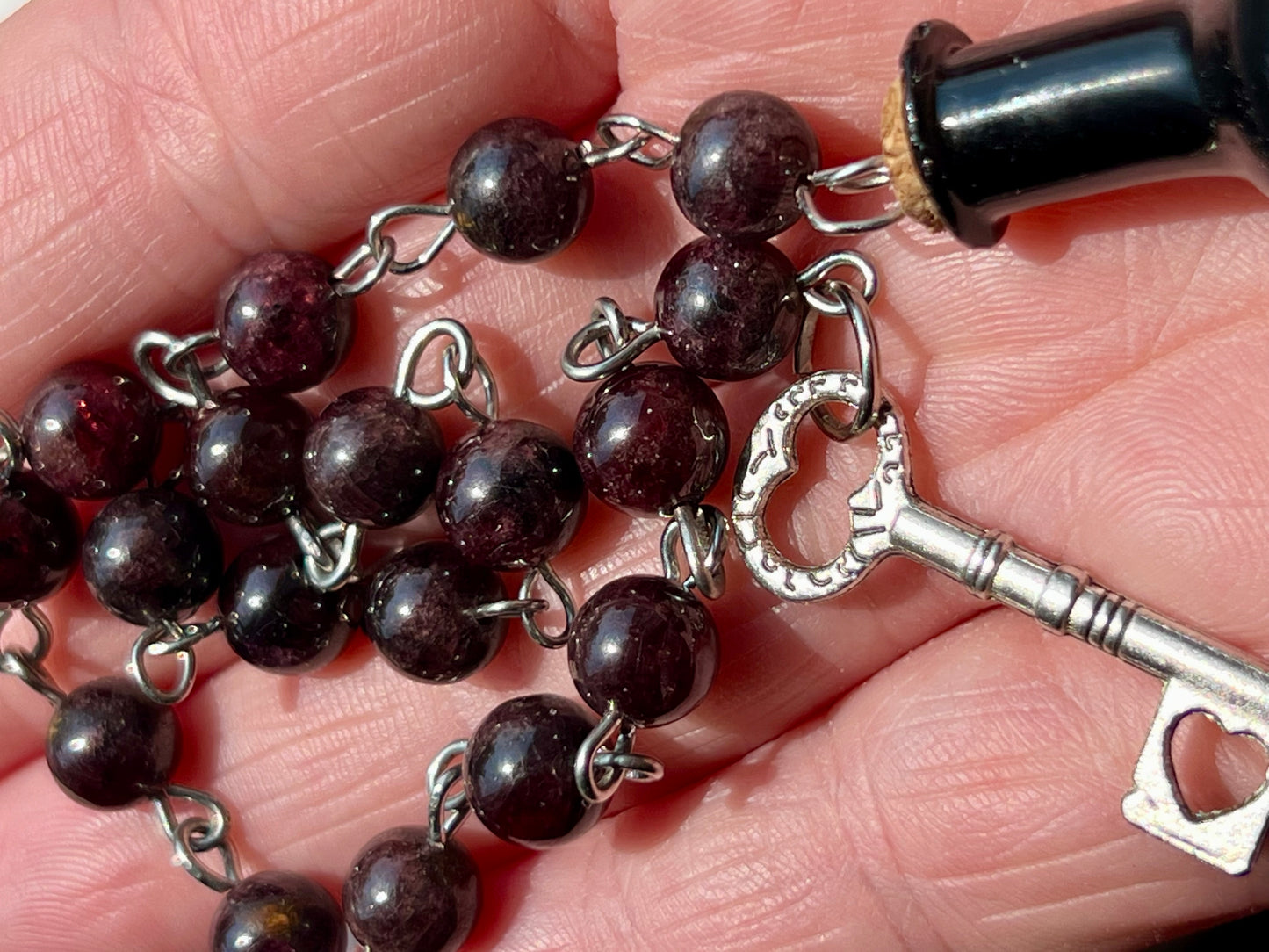 Keeper of Blood + Shadow – Garnet Prayer Beads