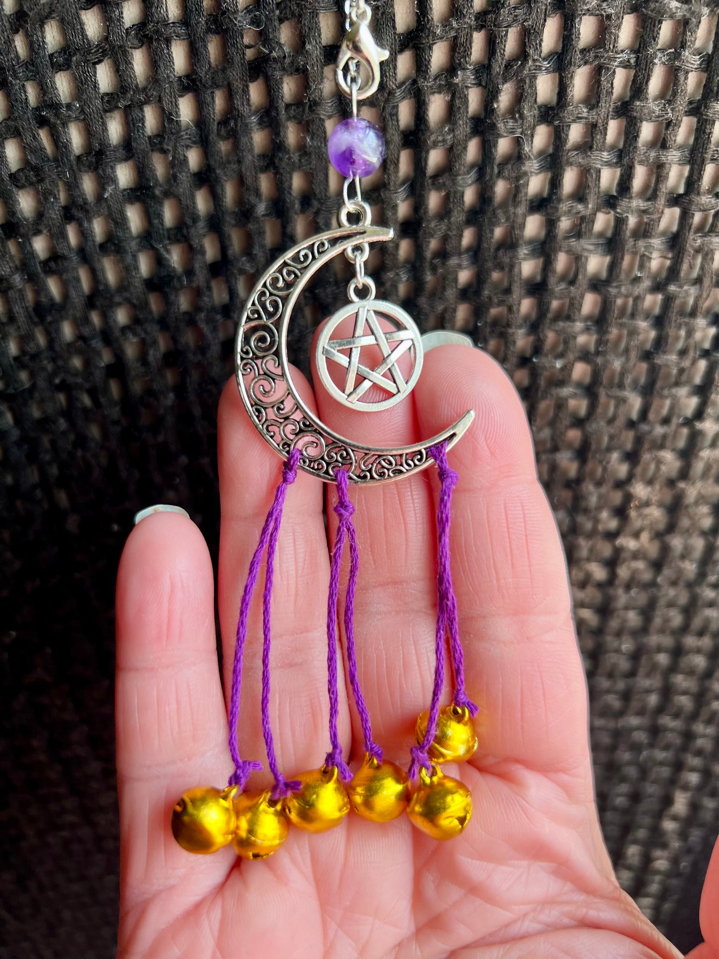 Purple moon witch bells