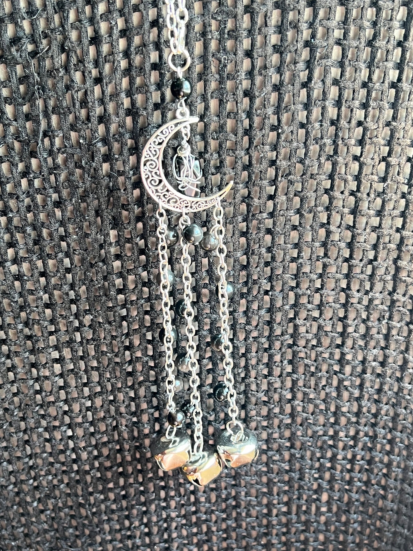 Obsidian moon witch bells