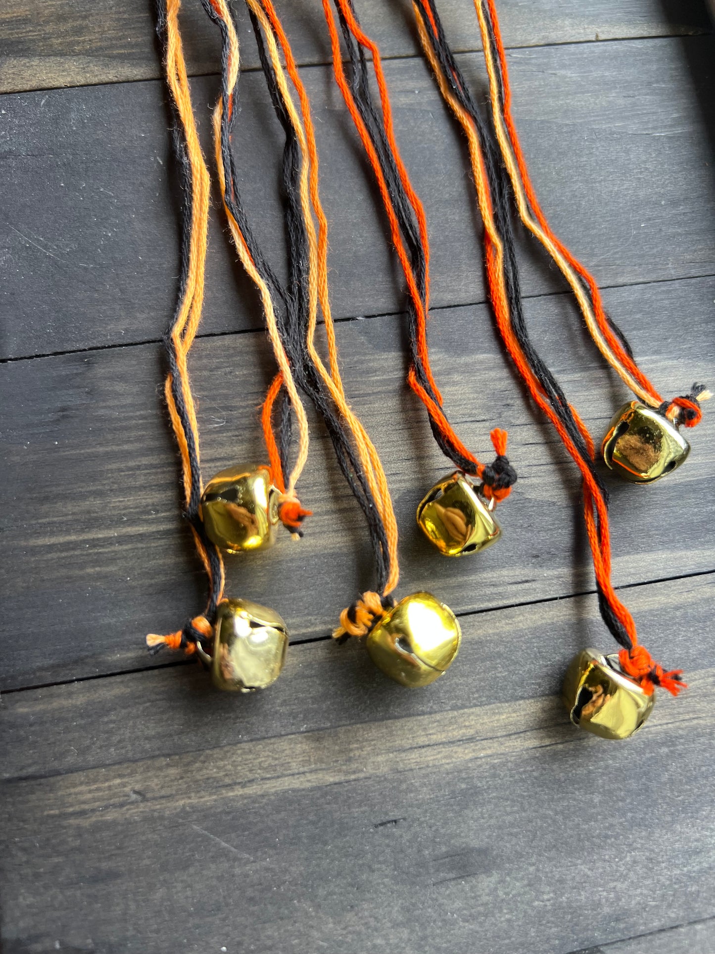 Halloween witch bells with gold bells