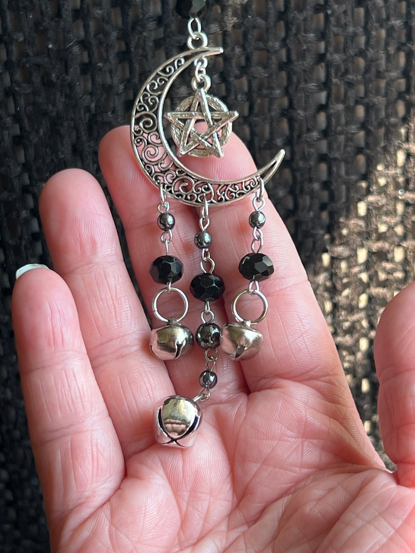 Hematite witch bells