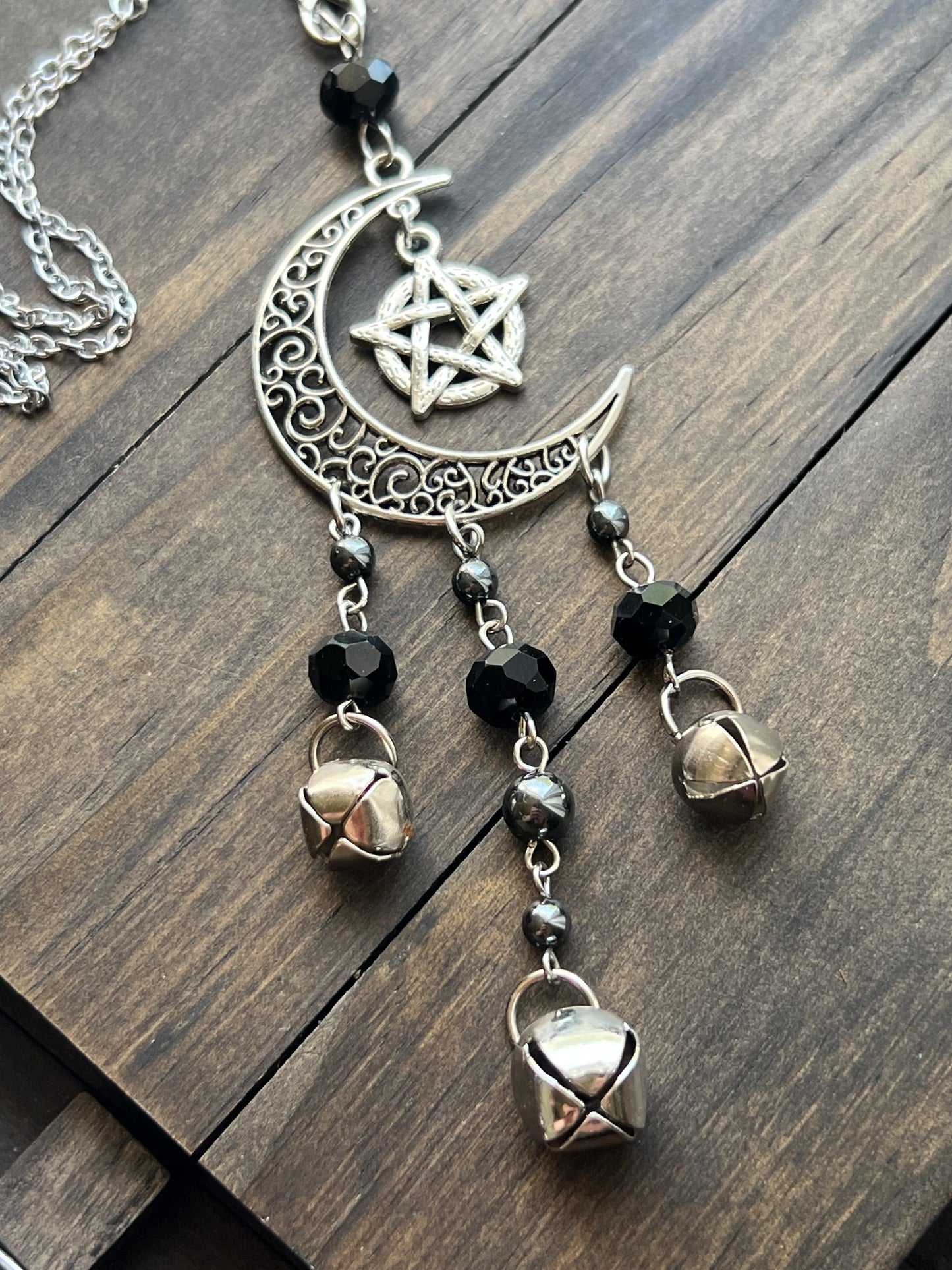 Hematite witch bells
