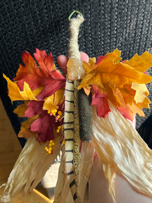 Cat tail broom