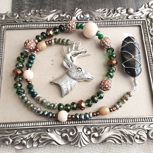 Prayer beads for Artemis or Cernunnos