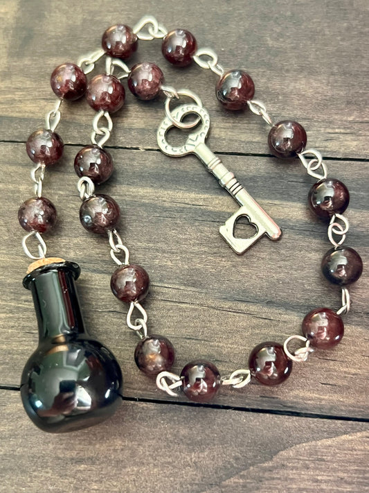 Keeper of Blood + Shadow – Garnet Prayer Beads