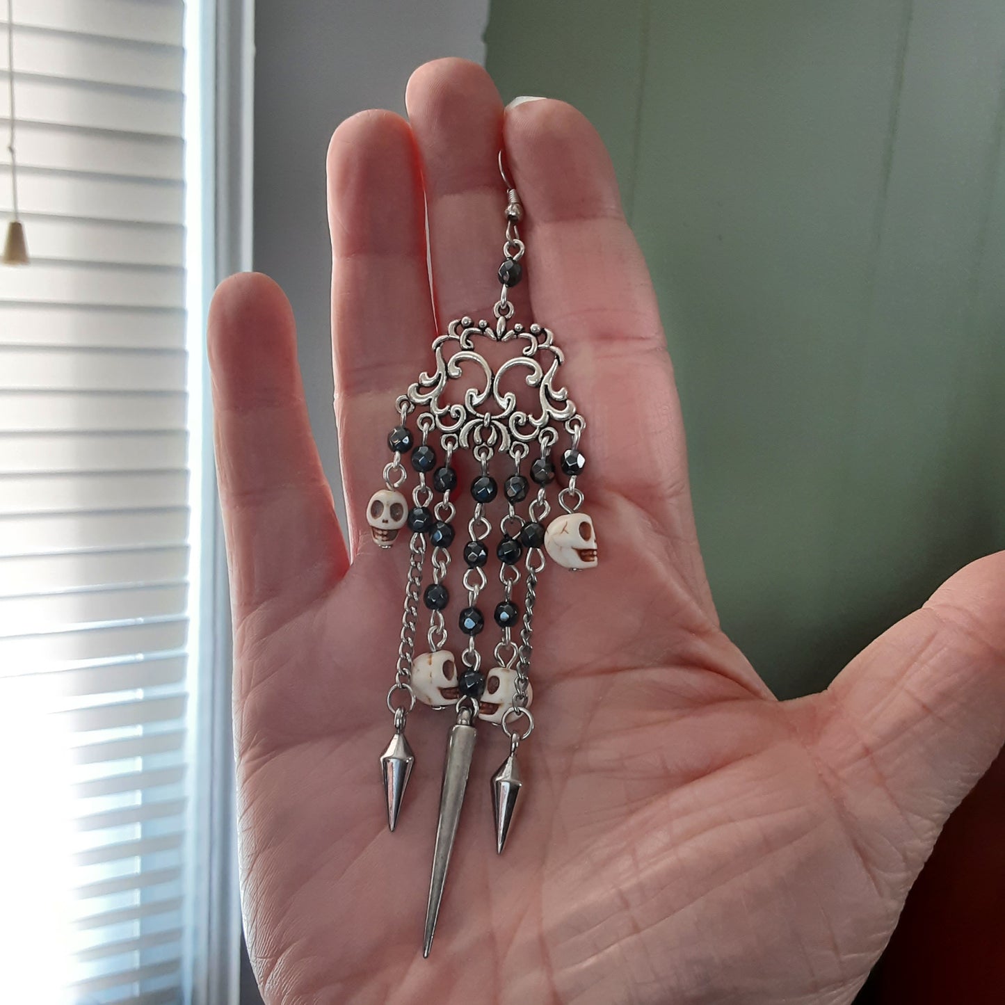 Gothic chandelier earrings