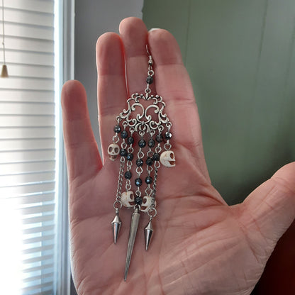 Gothic chandelier earrings