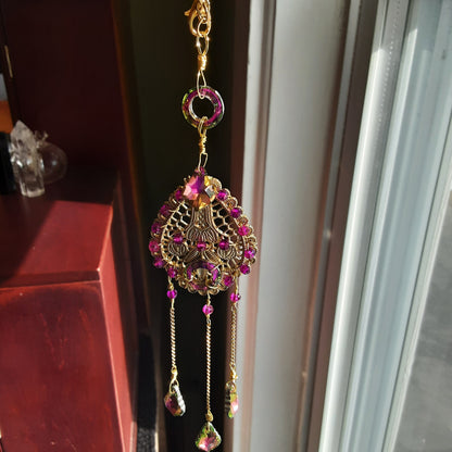 Gold and pink suncatcher