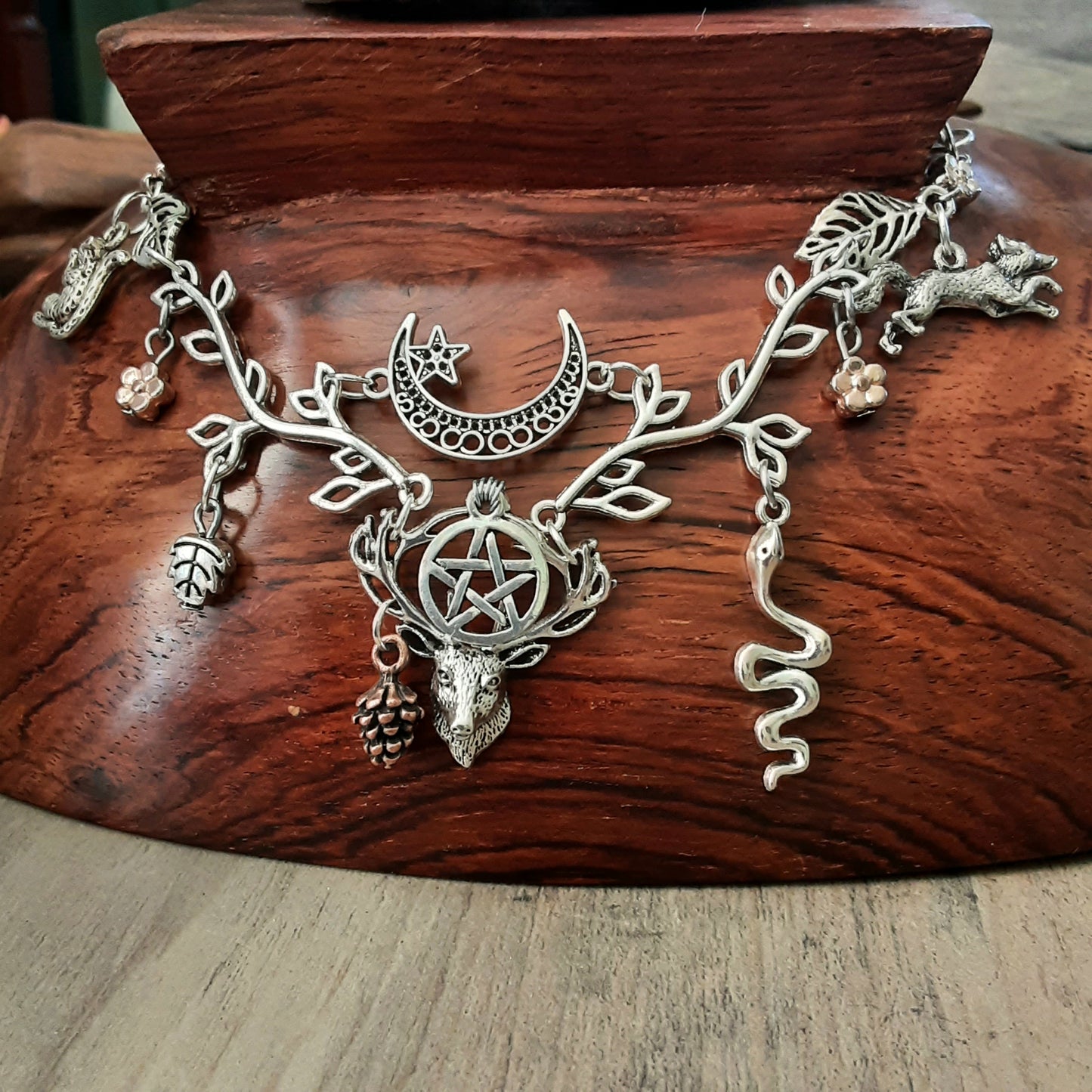 Cernunnos Necklace Lord of Wild Things Pagan Jewelry