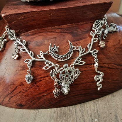 Cernunnos Necklace Lord of Wild Things Pagan Jewelry