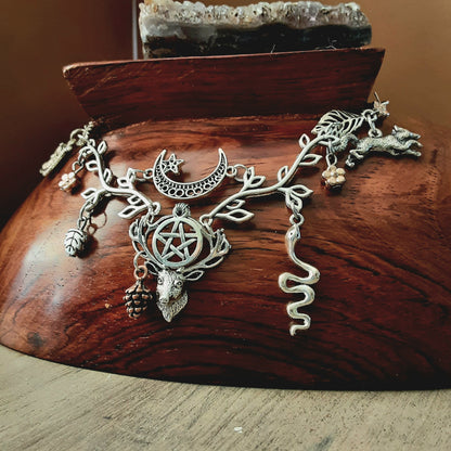 Cernunnos Necklace Lord of Wild Things Pagan Jewelry