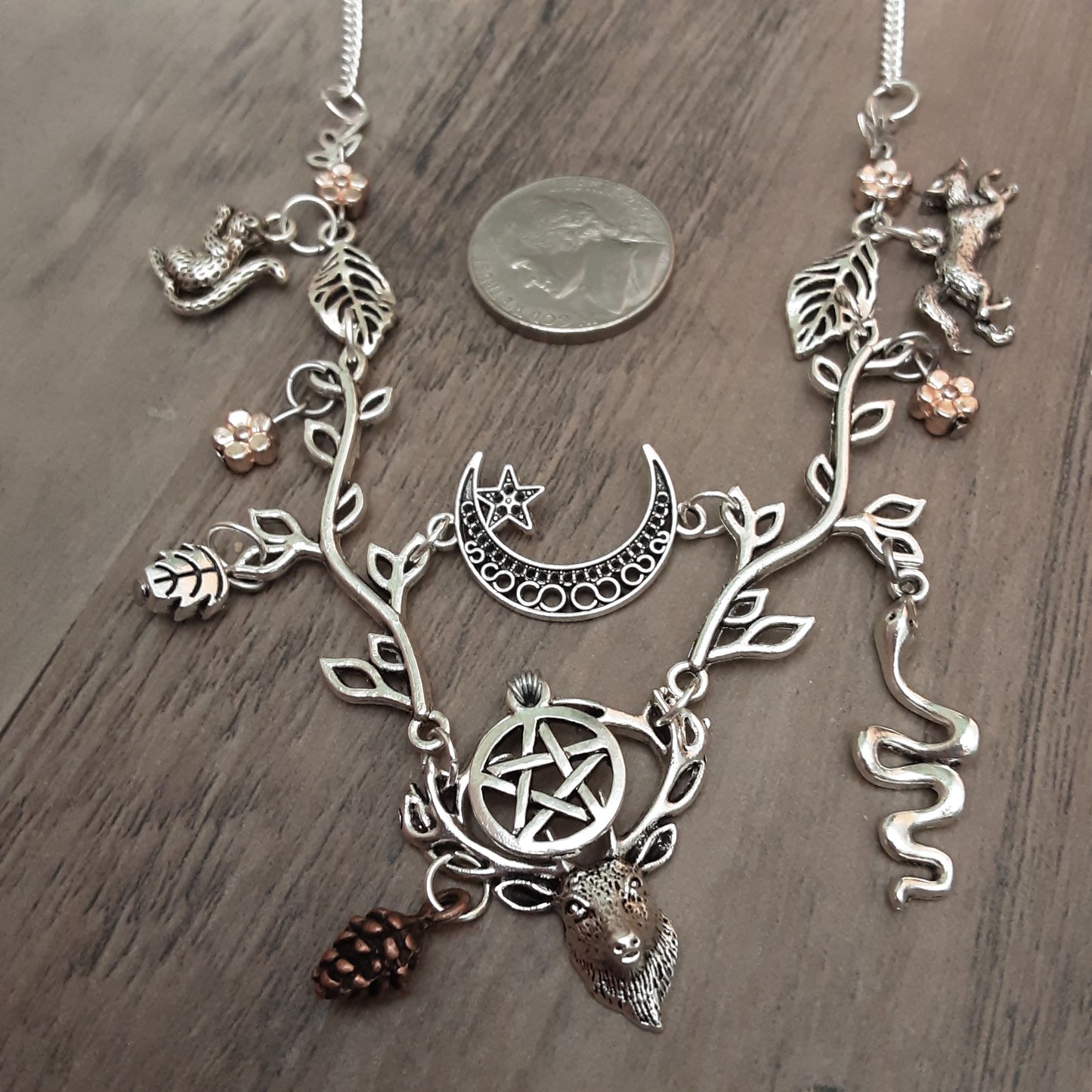 Cernunnos Necklace Lord of Wild Things Pagan Jewelry
