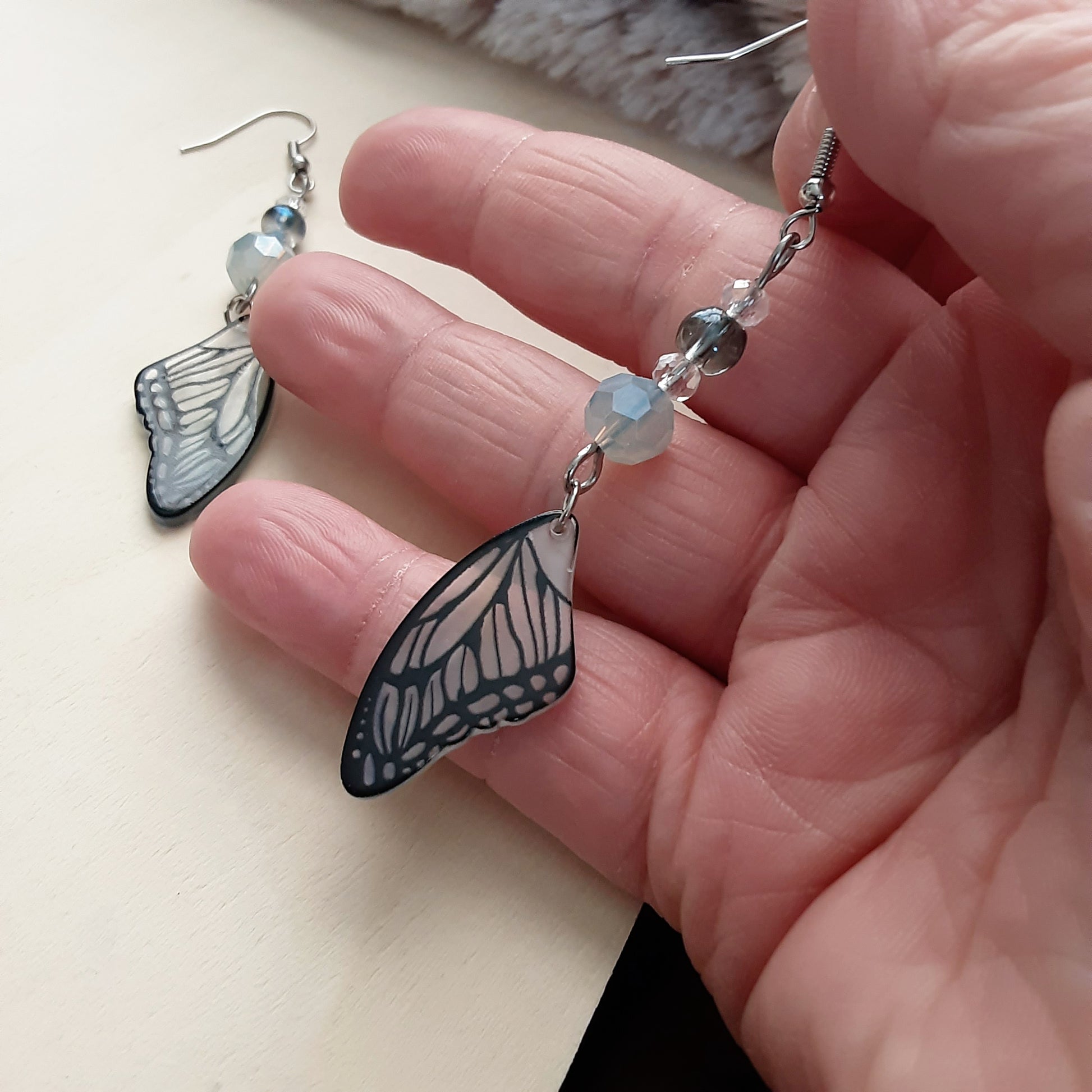 Butterfly wing earrings 