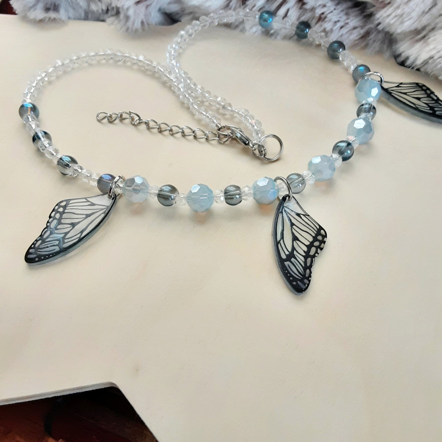 Butterfly wing necklace