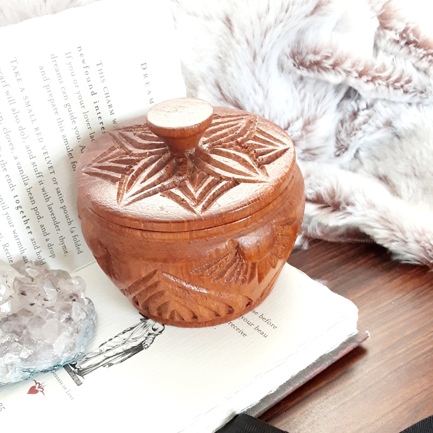 Vintage Wooden box with lid