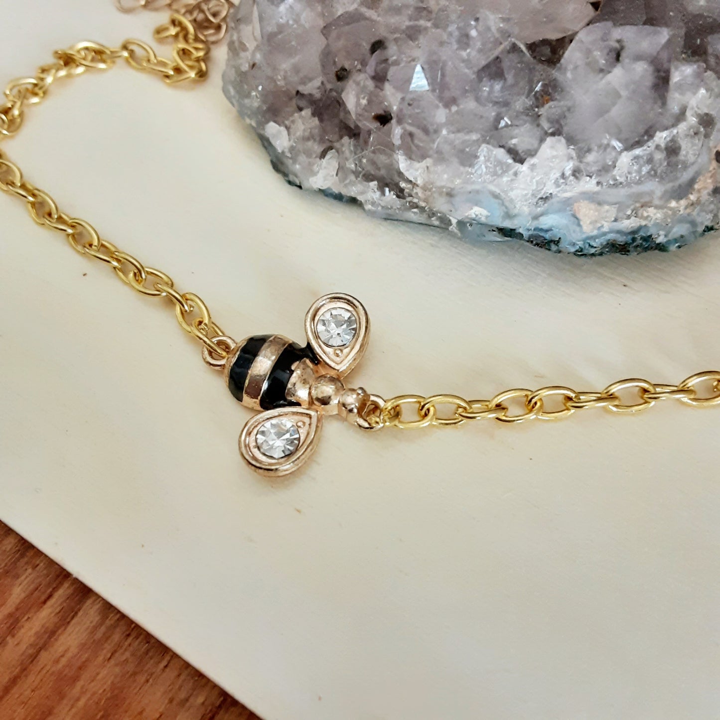 Bee anklet