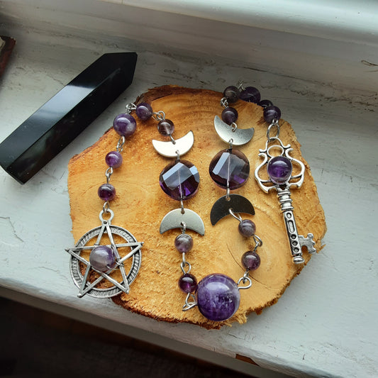 Amethyst prayer beads for Hekate