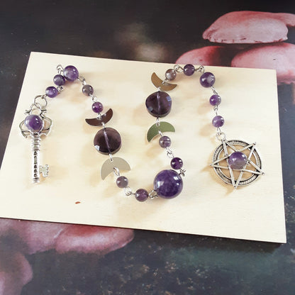Amethyst prayer beads for Hekate