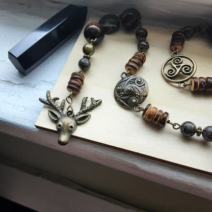 Cernunnos prayer beads