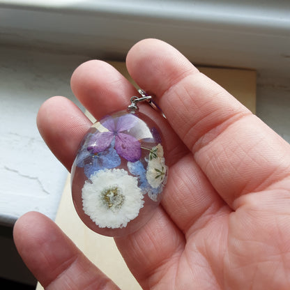 Mini suncatcher with real flowers